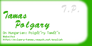 tamas polgary business card